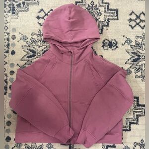 Lululemon Scuba Full Zip Hoodie Mauve Size 14